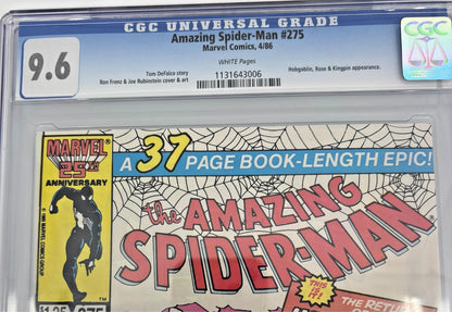 The Amazing Spider-Man #275 (Marvel Comics April 1986) CGC 9.6
