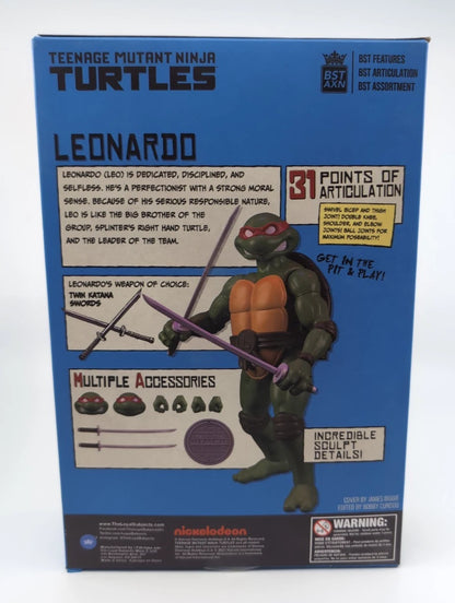 2022 - TMNT - Best Of Leonardo IDW Comic Book & 5" BST AXN Figure