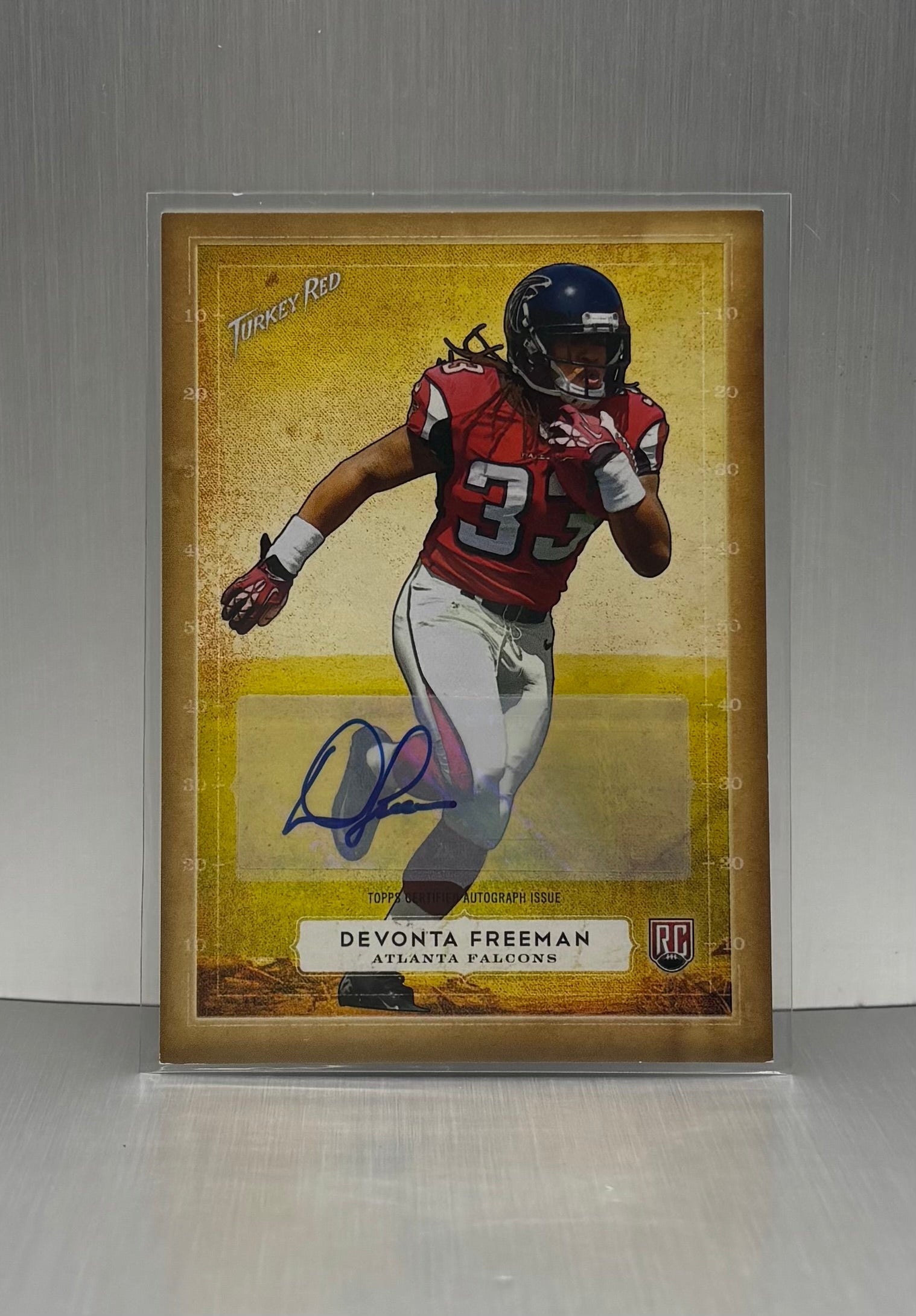 2014 Topps Turkey Red Atlanta Falcons Devonta Freeman #11 Auto