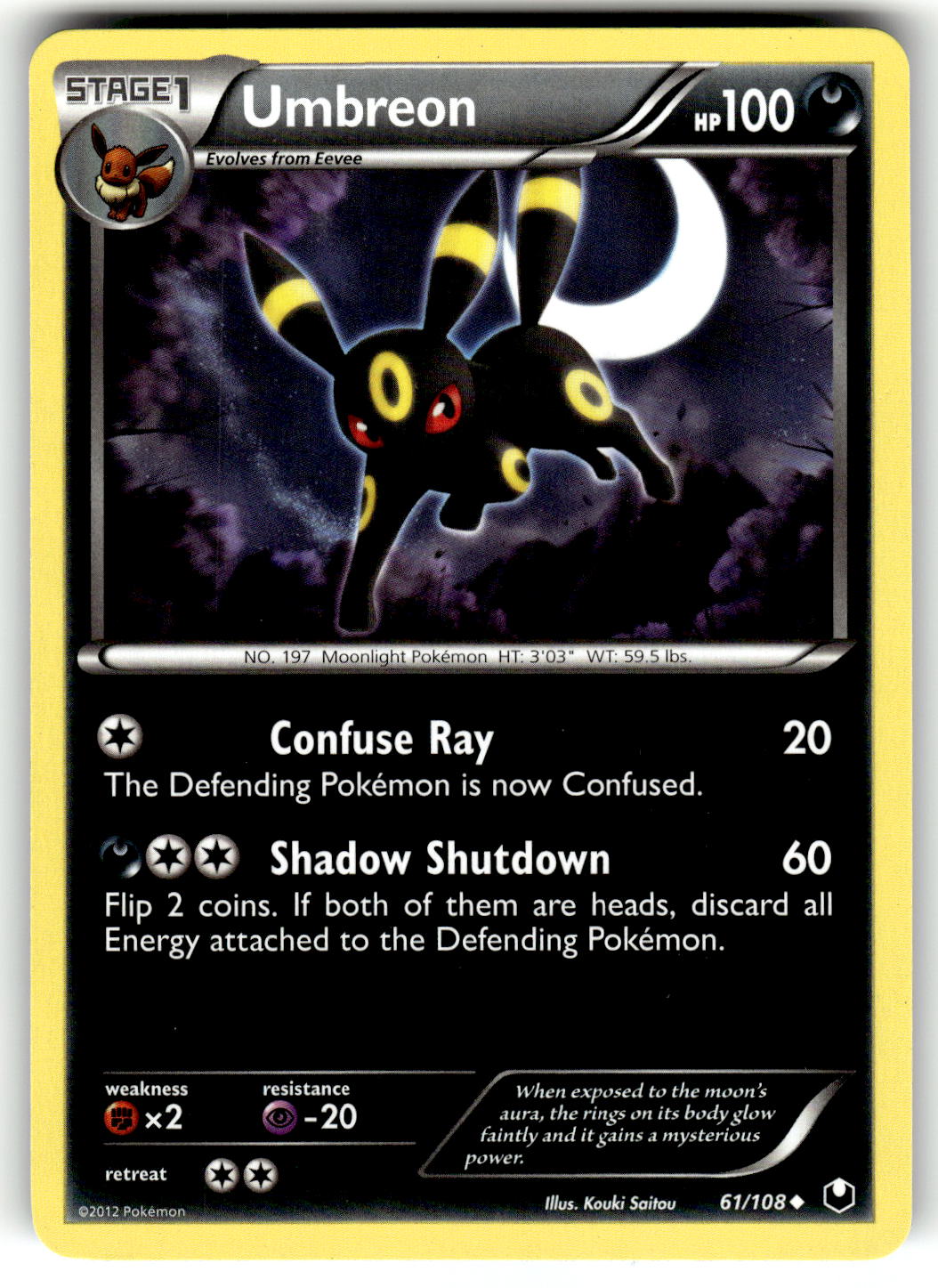 Dark Explorers #61/108 Umbreon (61)