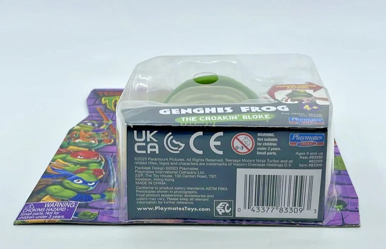 TMNT Mutant Mayhem Genghis Frog Action Figure with Figure Protector