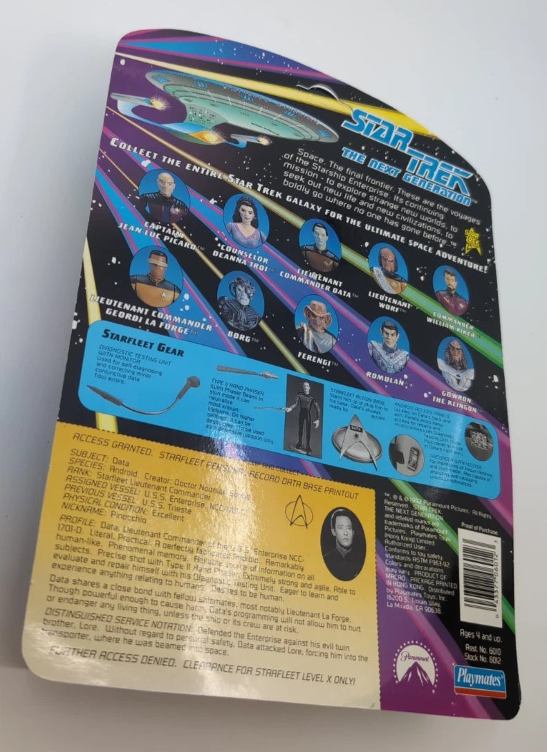 1992 - Star Trek TNG - Lieutenant Commander Data - Playmates