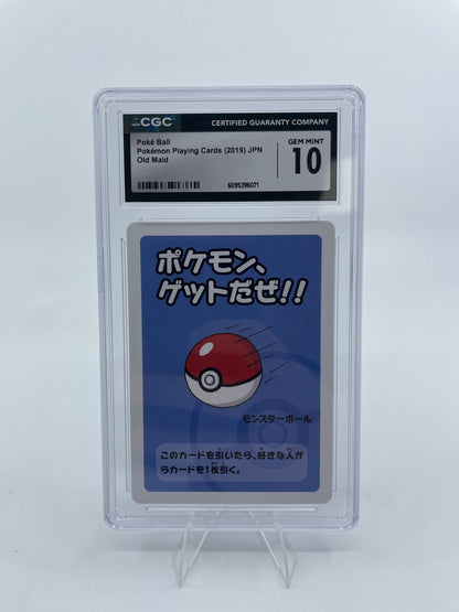 2019 Pokemon Japanese Playing Cards Old Maid Poke Ball CGC 10