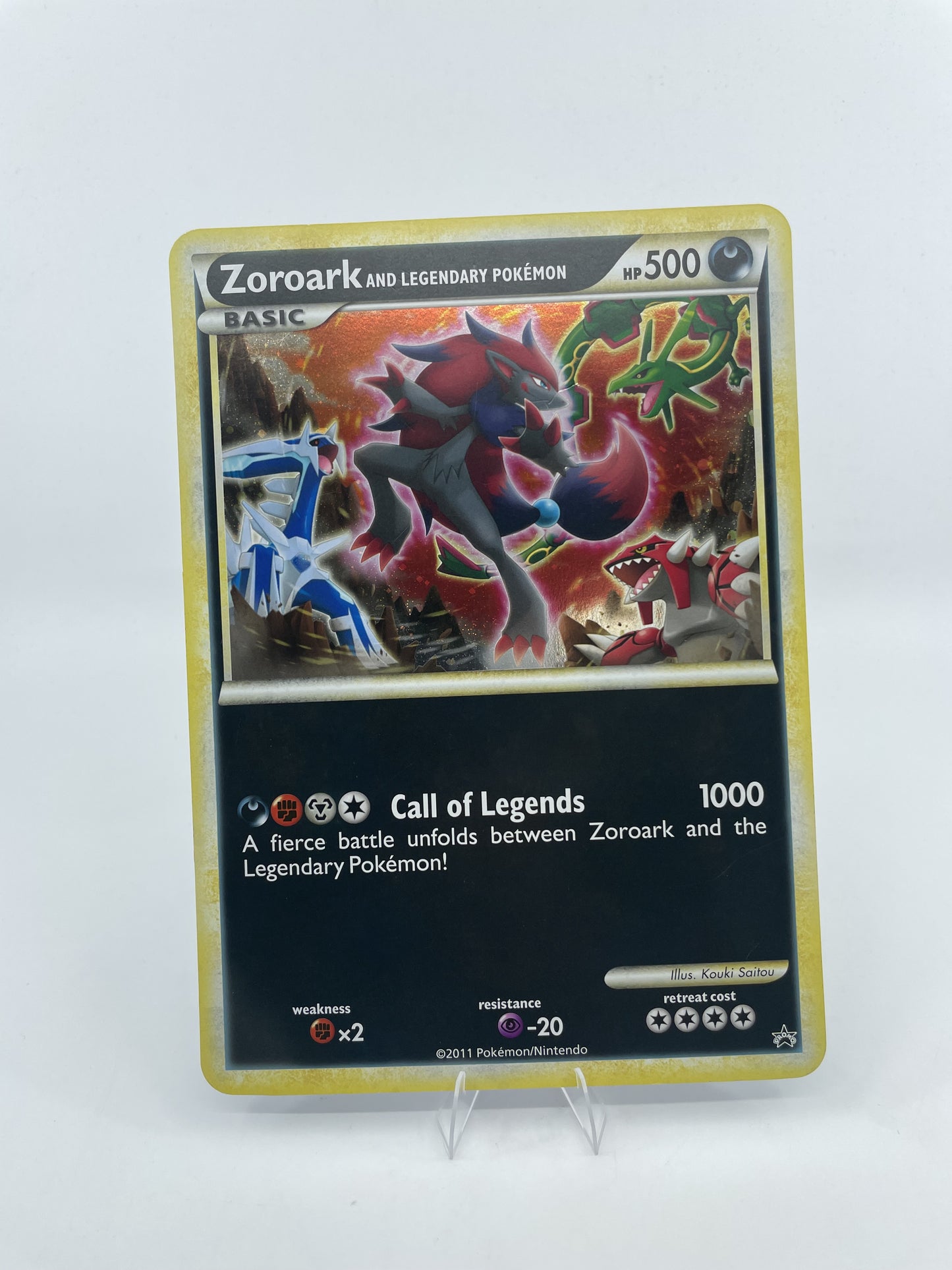 Jumbo Cards Zoroark and Legendary Pokemon (World of Illusions Promo)