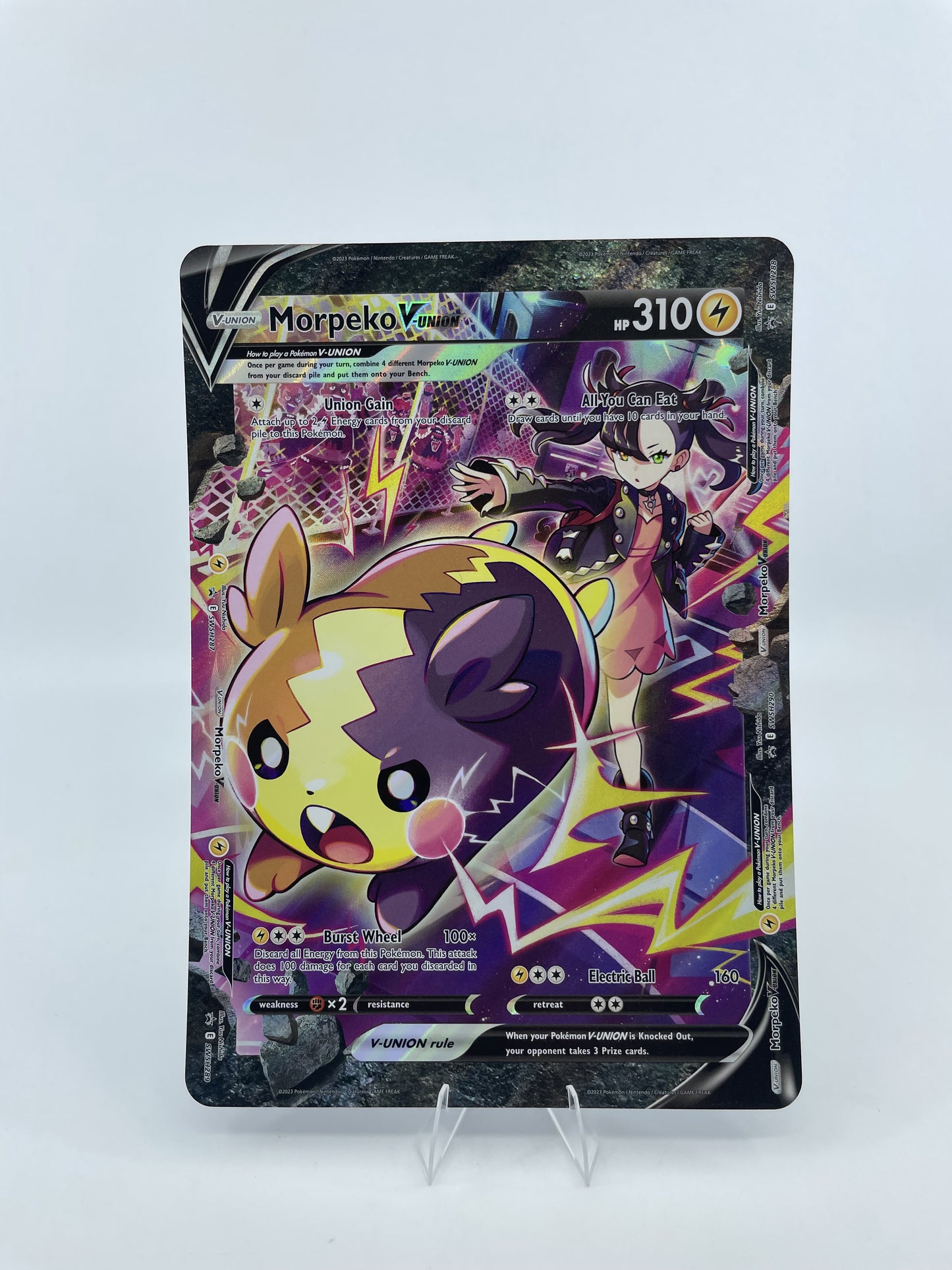 Jumbo Cards #SWSH290 Morpeko V-Union (SWSH287-290)