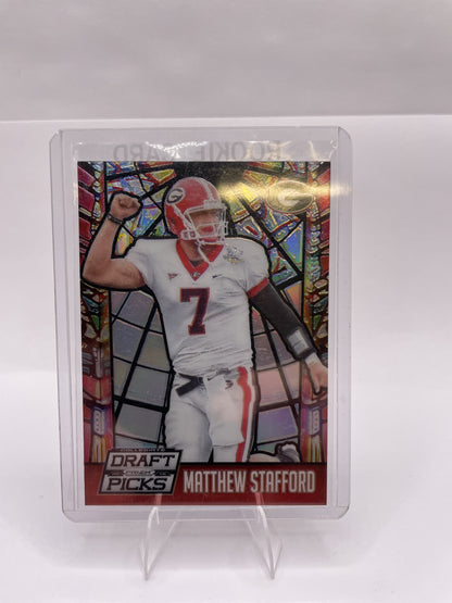 2015 Panini Prizm Collegiate Draft Picks #36 Matthew Stafford Stained Glass