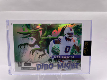 2024 Wild Card Alumination Dino-Might Football - Pteradactyl Keon Coleman #/20