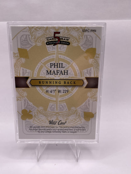 2024 Wild Card 5 Card Draw Stacked Deck - 10 Phil Mafah #/4