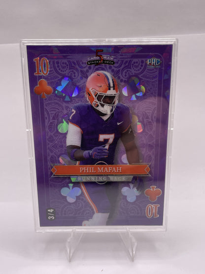 2024 Wild Card 5 Card Draw Stacked Deck - 10 Phil Mafah #/4