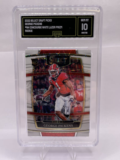 2022 Panini Select Draft Picks #94 George Pickens GMA 10
