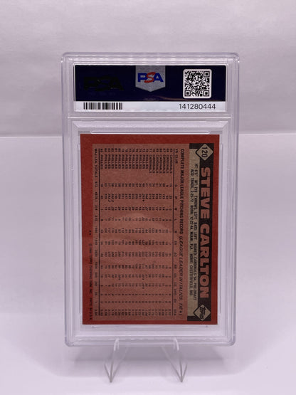 1986 Topps #120 Steve Carlton PSA 8