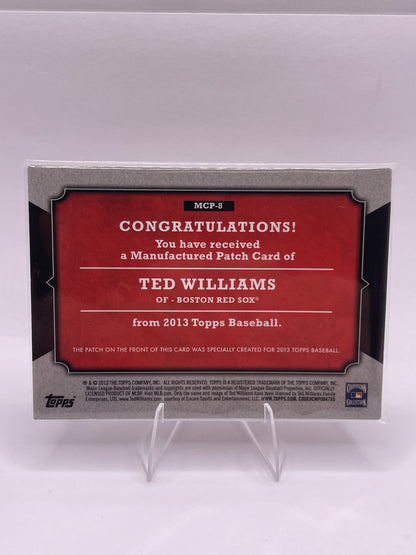 2013 Topps #MCP-8 Ted Williams Manufactured Topps Card Patch