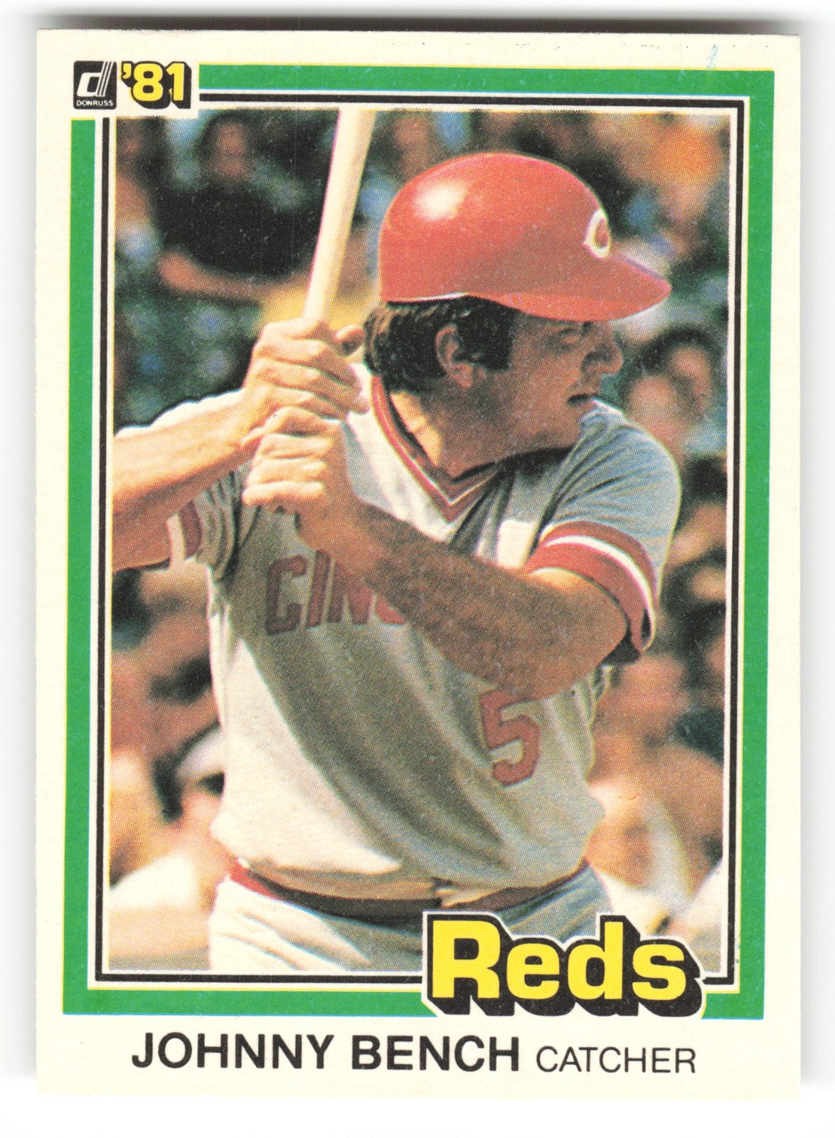 1981 Donruss Johnny Bench Cincinnati Reds #62
