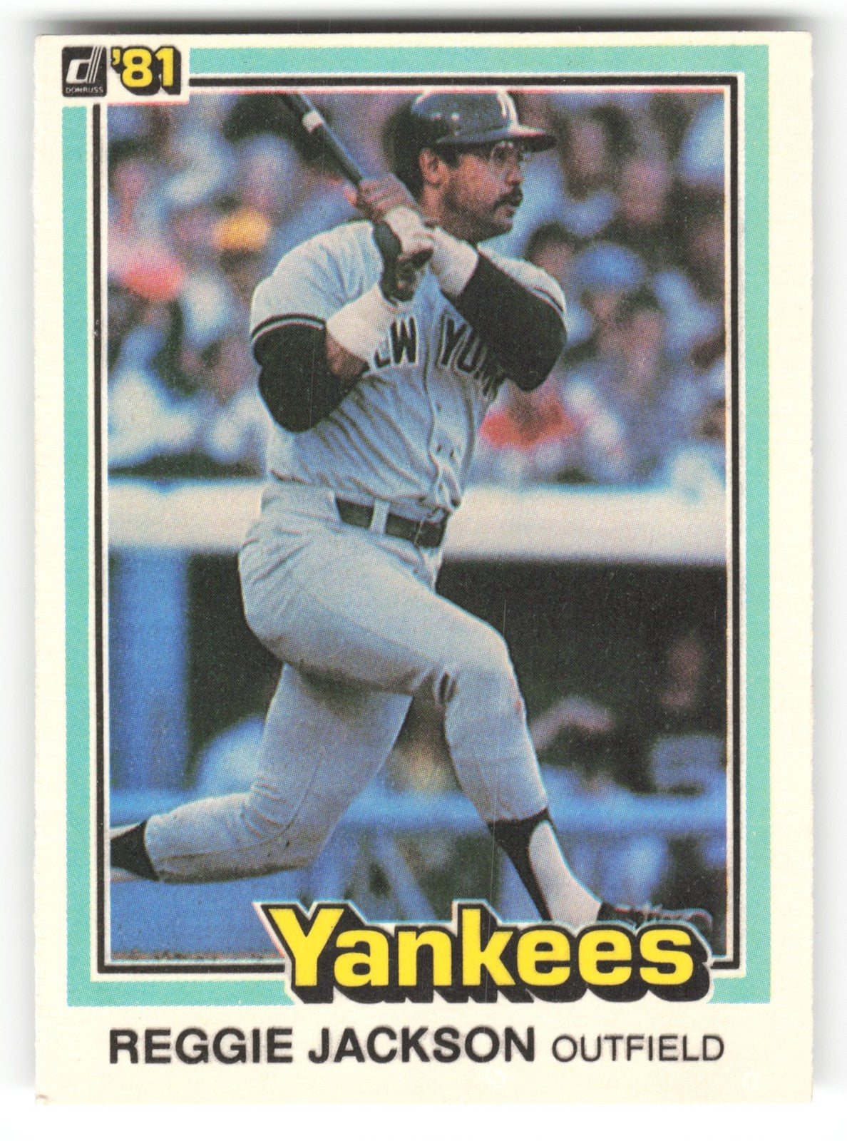 1981 Donruss Reggie Jackson New York Yankees #348