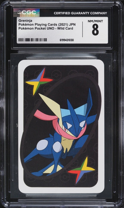 2021 Pokemon Japanese Playing Cards Pocket UNO Greninja CGC 8 NM-MT