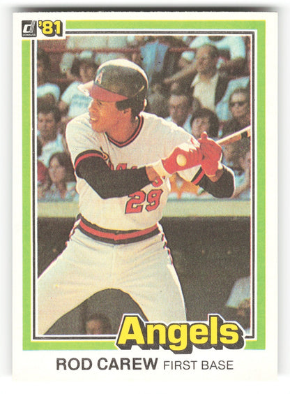 1981 Donruss Rod Carew California Angels #49