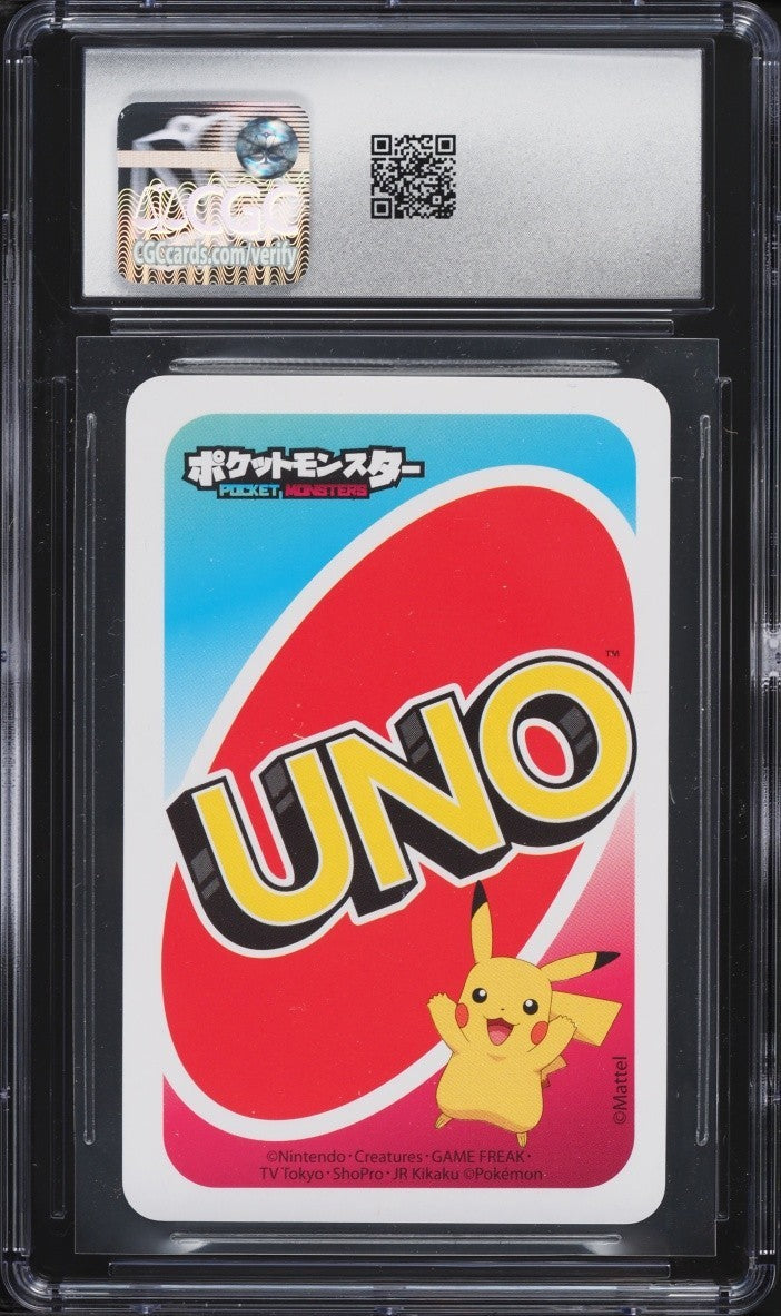 2021 Pokemon Japanese Playing Cards Pocket UNO Greninja CGC 8 NM-MT