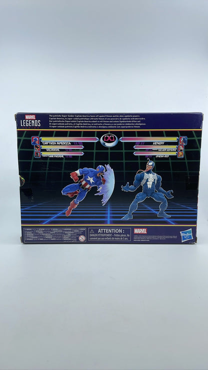 Marvel Legends Gamerverse Cap vs Venom 6" Figure 2-Pack