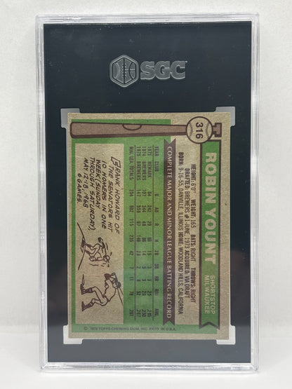 1976 Topps - Robin Yount #316 SGC 4