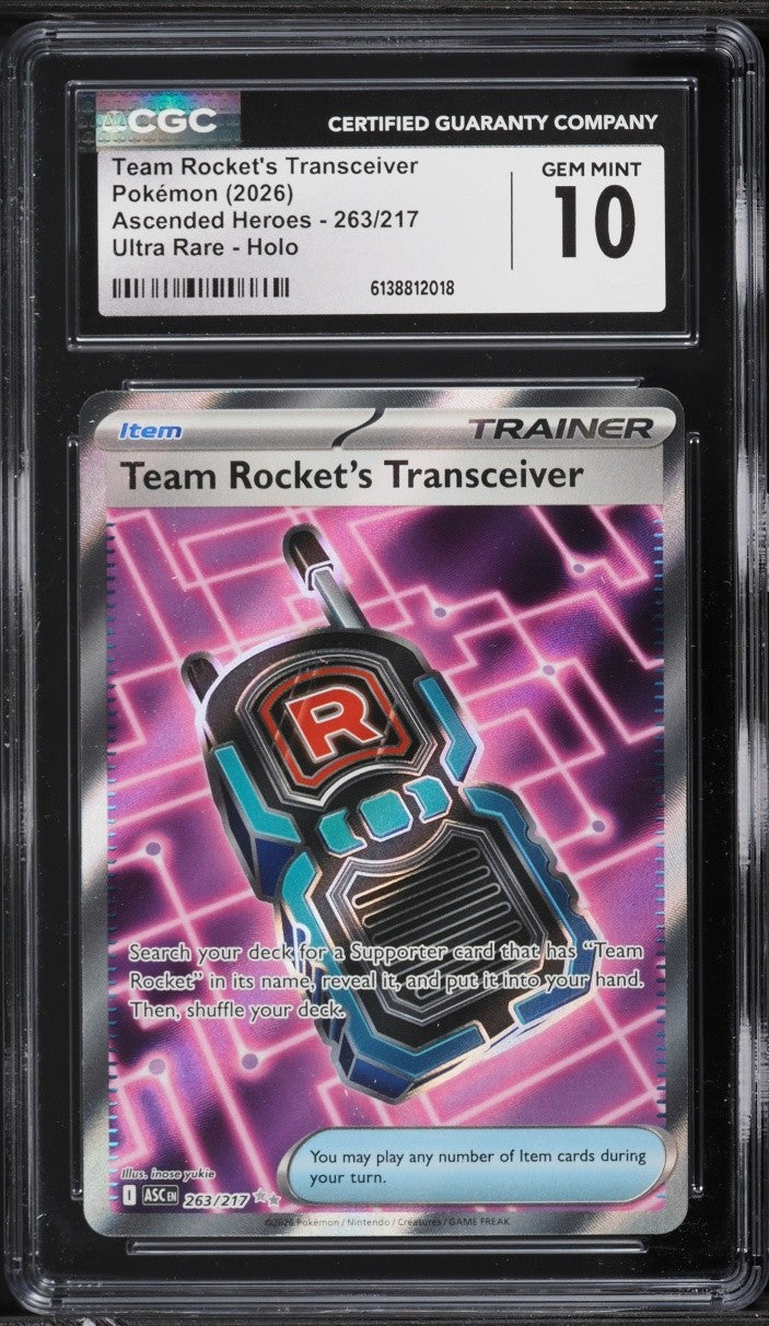 Team Rocket's Transceiver 263/217 Me: Ascended Heroes Holo