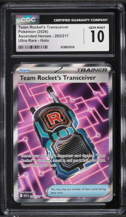Team Rocket's Transceiver 263/217 Me: Ascended Heroes Holo