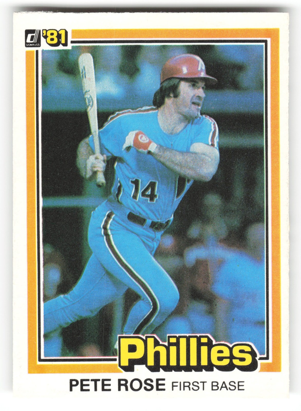 1981 Donruss Pete Rose Philadelphia Phillies #251