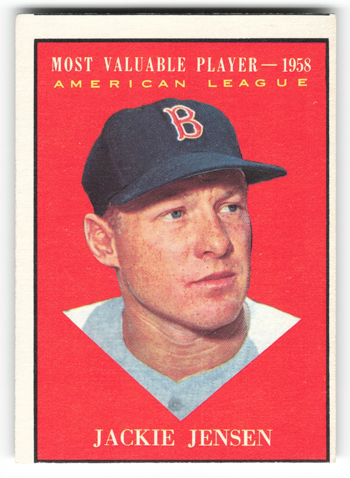 1958 Topps Jackie Jensen Boston Red Sox #476