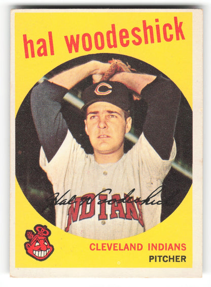 1959 Topps Hal Woodeshick Rookie Cleveland Indians #106
