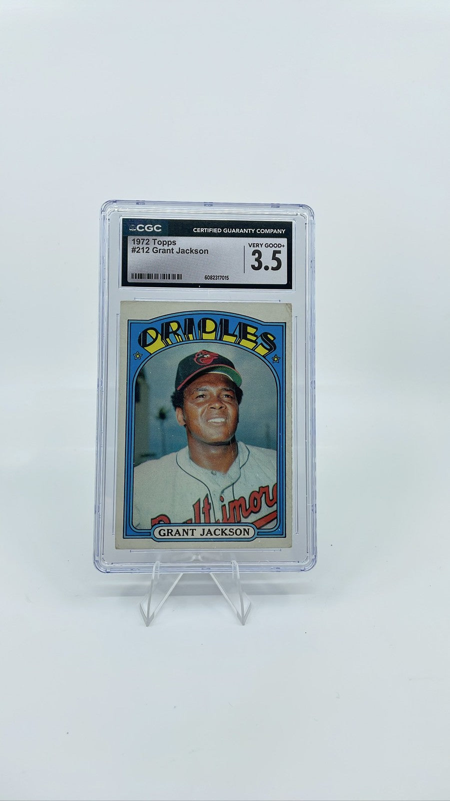 1972 Topps Grant Jackson Baseball Card #212 Orioles
