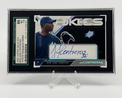 2003 Upper Deck SPX #162 Jose Contreras Rookie Auto /800 SGC 7.5