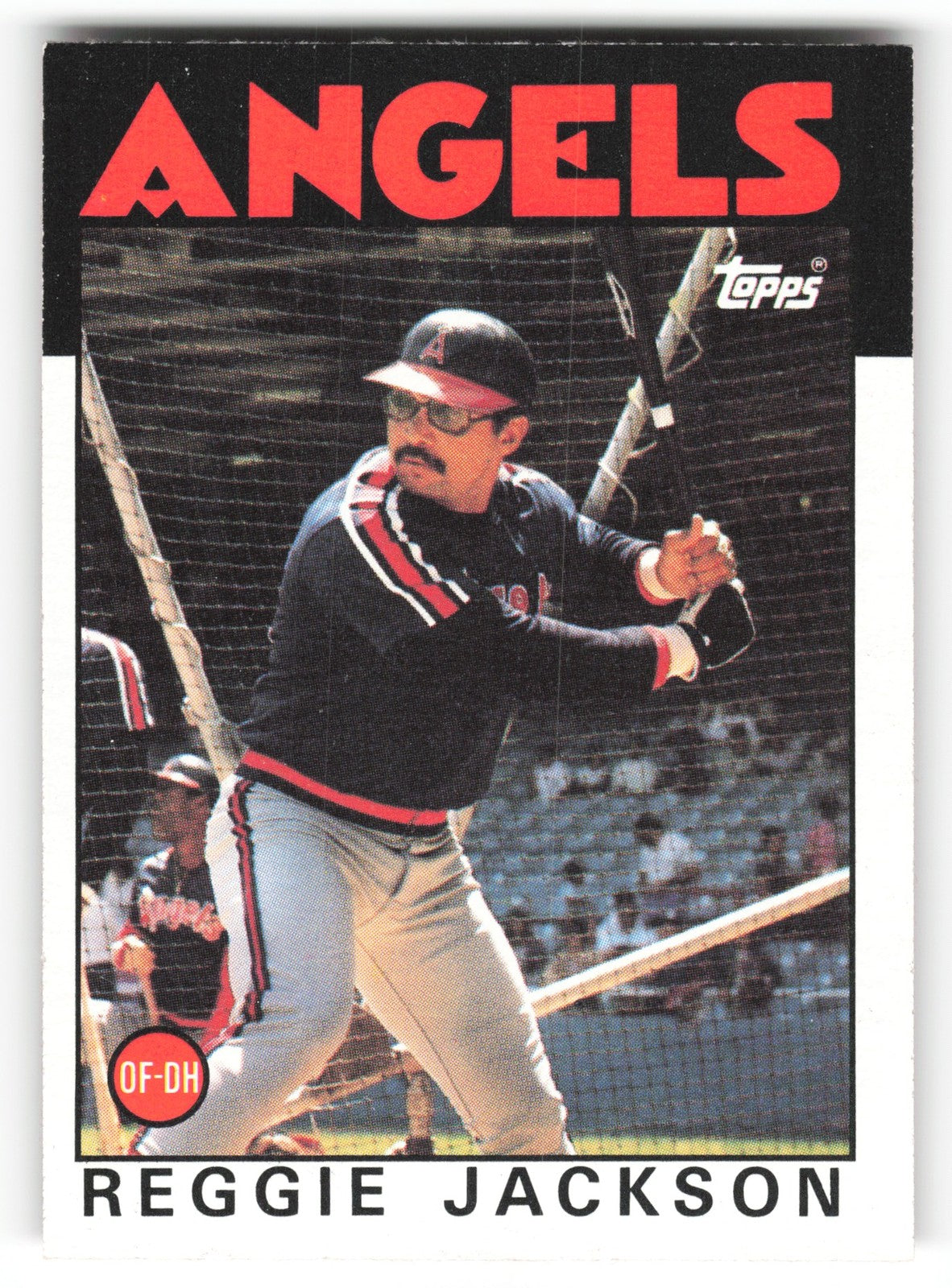 1986 Topps Reggie Jackson California Angels #700