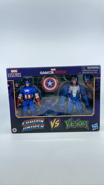 Marvel Legends Gamerverse Cap vs Venom 6" Figure 2-Pack