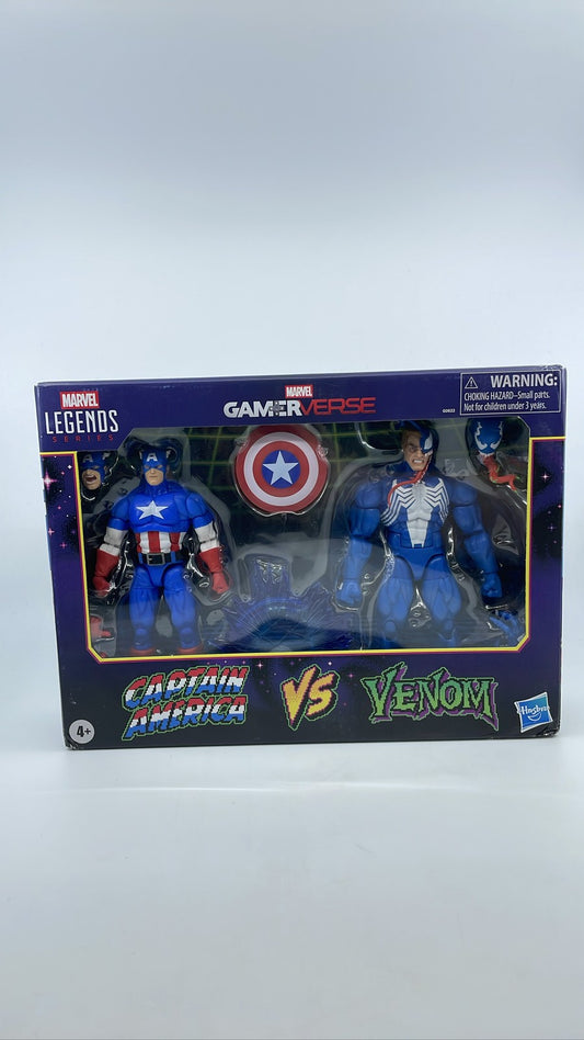 Marvel Legends Gamerverse Cap vs Venom 6" Figure 2-Pack