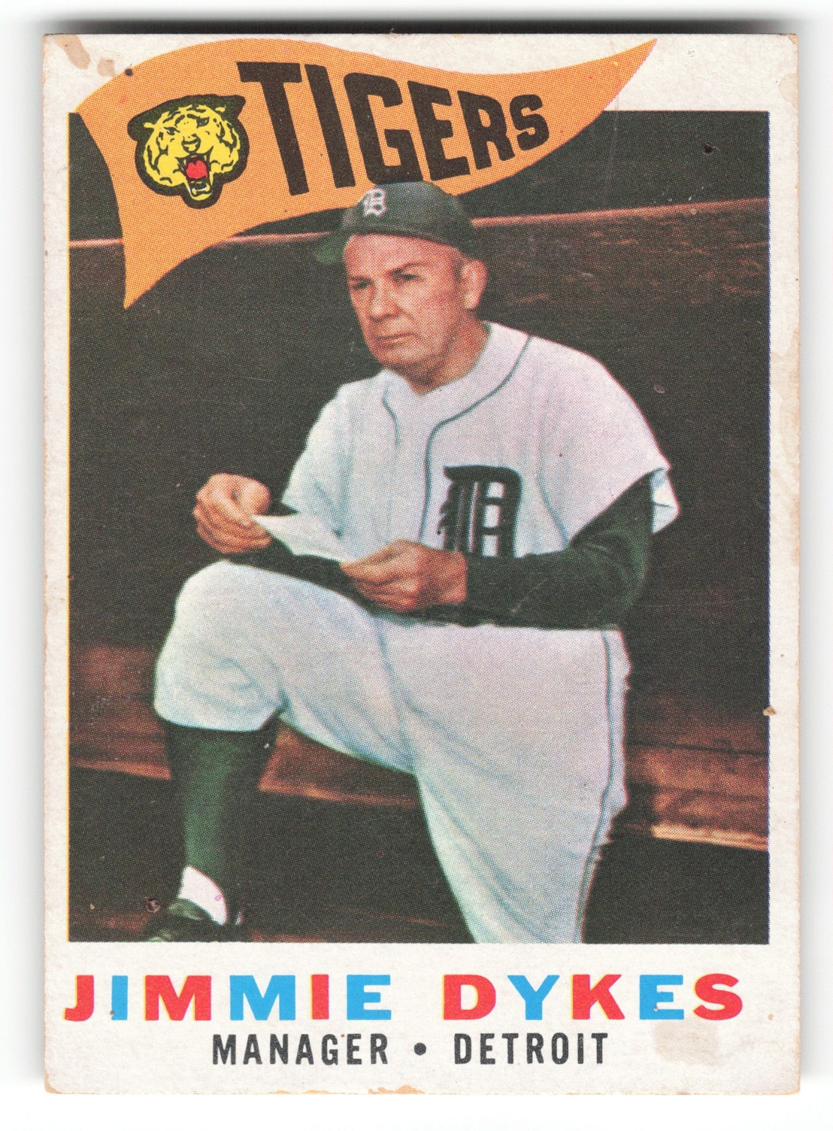 1958 Topps Jimmie Dykes Detroit Tigers #214
