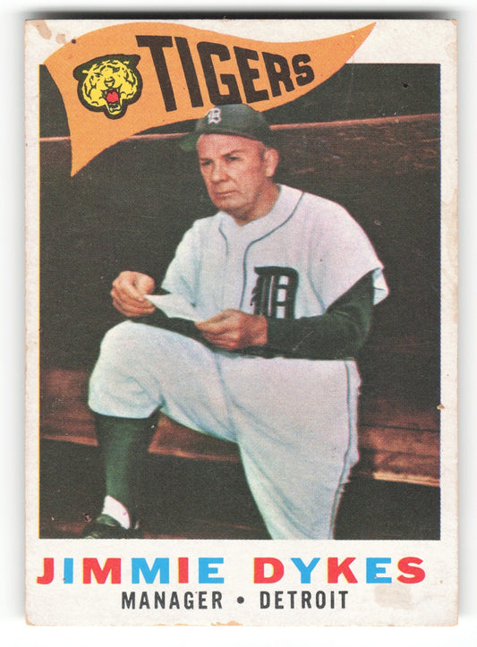1958 Topps Jimmie Dykes Detroit Tigers #214