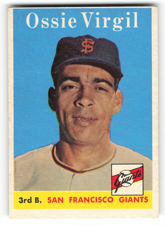 1958 Topps Ossie Virgil San Francisco Giants #107