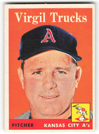 1958 Topps Virgil Trucks Kansas City Athletics #277