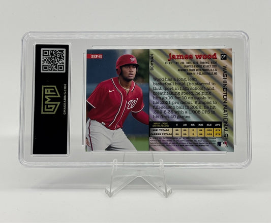 2022 Bowman Heritage - Prospects James Wood #BHP-22 (RC) GMA 10