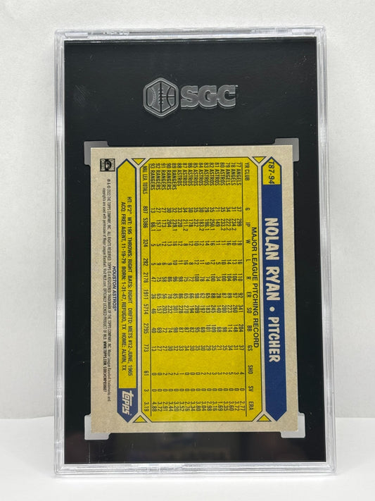 2022 Topps Series 1 - 1987 Topps 35th Anniversary Nolan Ryan #T87-94 SGC 10