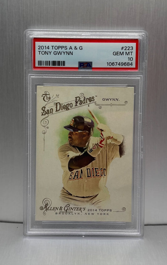 2014 Topps A & G #223 Tony Gwynn PSA 10 LOW POP