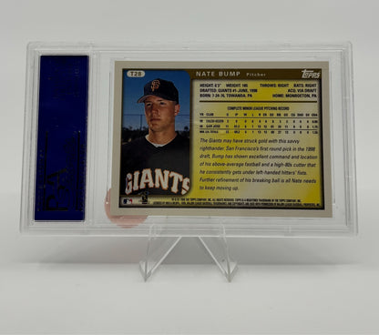 1999 Topps Traded - Nate Bump #T28 Autographs (AU, RC) PSA 6