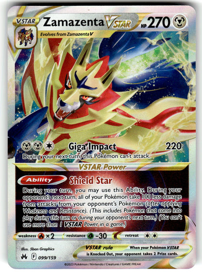 SWSH: Crown Zenith #099/159 Zamazenta VSTAR