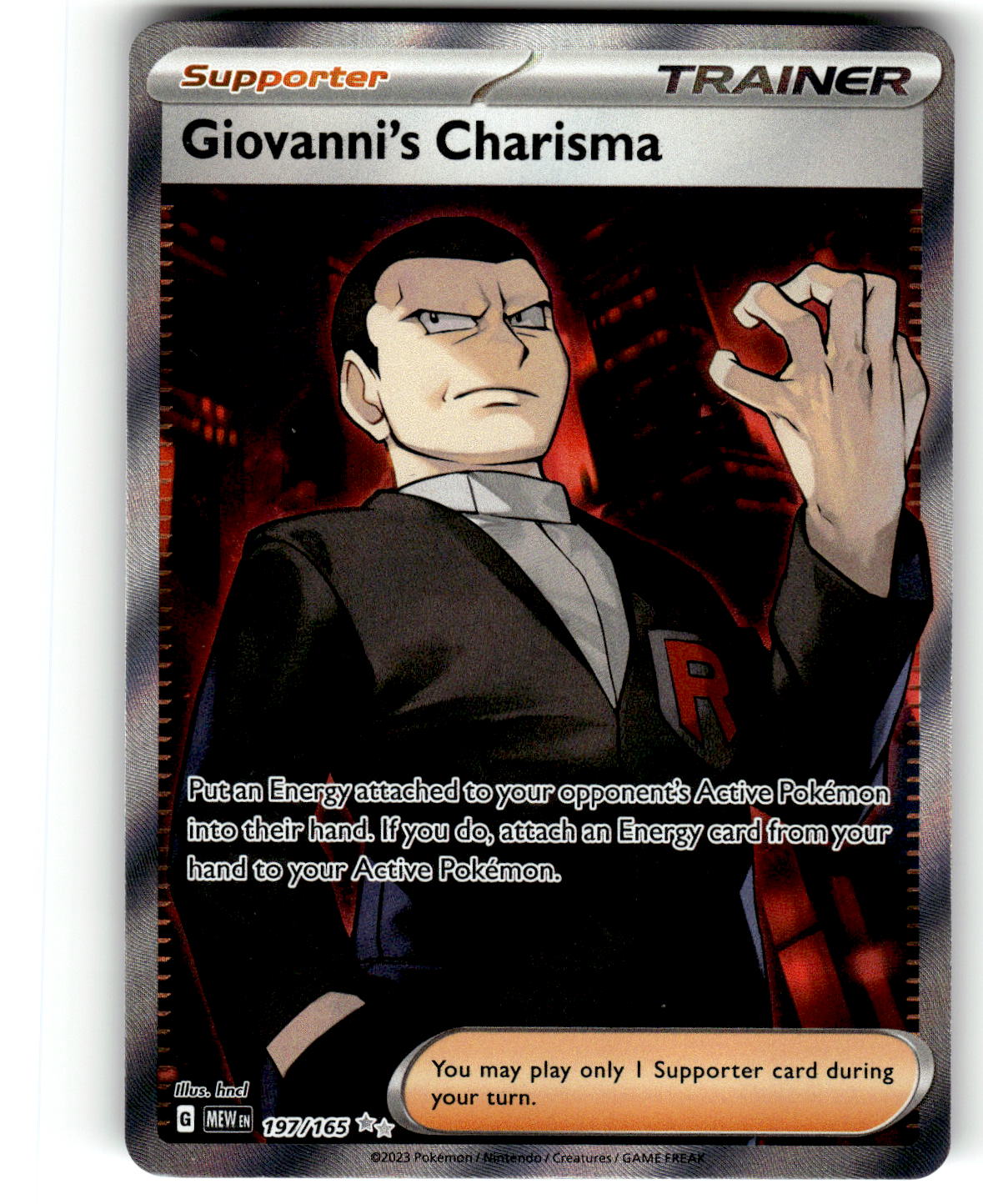 SV: Scarlet & Violet 151 #197/165 Giovanni's Charisma