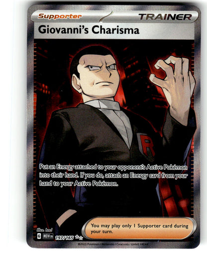 SV: Scarlet & Violet 151 #197/165 Giovanni's Charisma