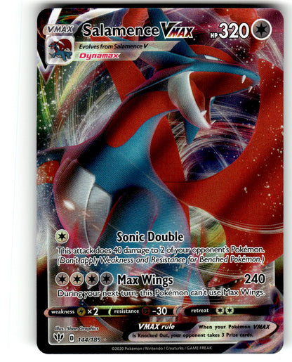 SWSH03: Darkness Ablaze #144/189 Salamence VMAX
