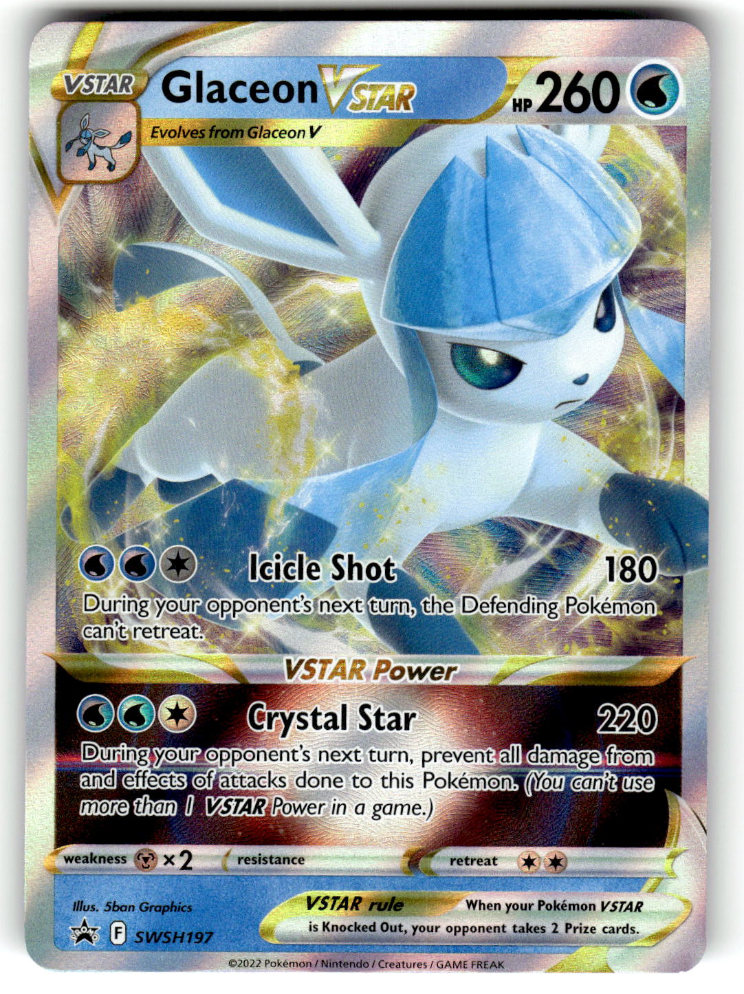 SWSH: Sword & Shield Promo Cards #SWSH197 Glaceon VSTAR