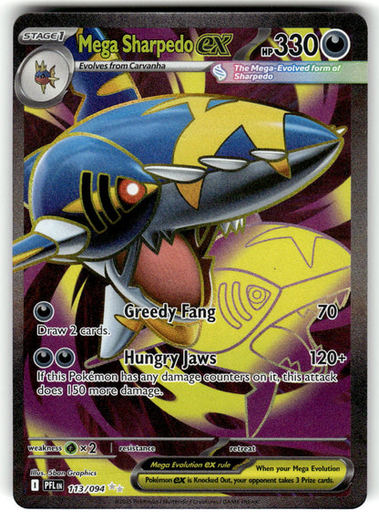 ME02: Phantasmal Flames #113/094 Mega Sharpedo ex