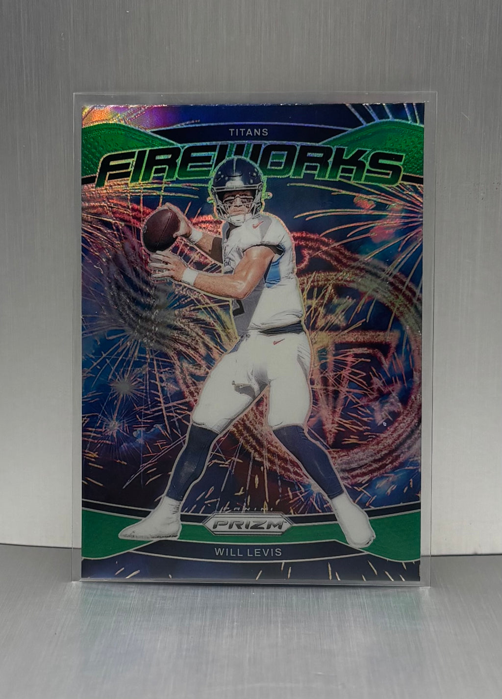 2024 Panini Prizm Fireworks Green #4 Will Levis