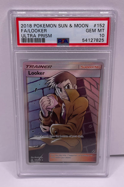 SM - Ultra Prism #152/156 Looker (Full Art) PSA 10
