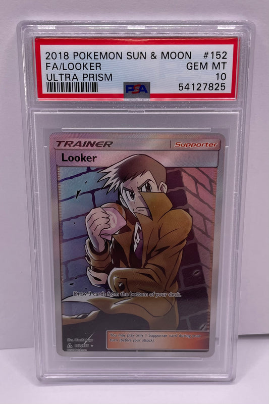 SM - Ultra Prism #152/156 Looker (Full Art) PSA 10